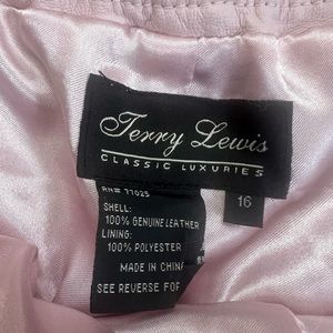 Terry Lewis classic luxury satin leather pants